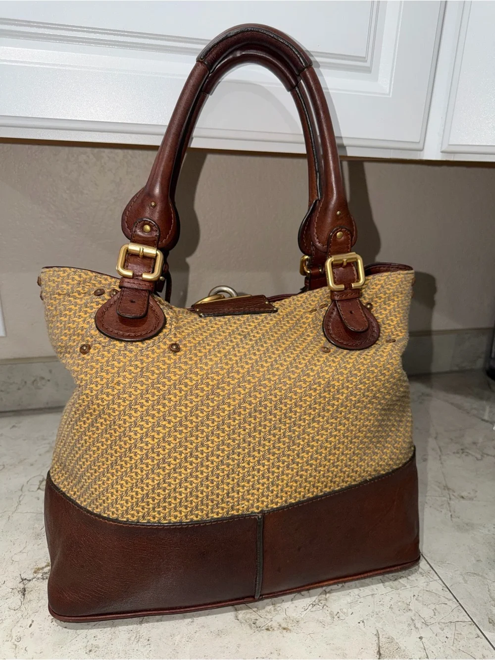 Chloe Paddington Tote with Lock & Key - Picture 14 of 17